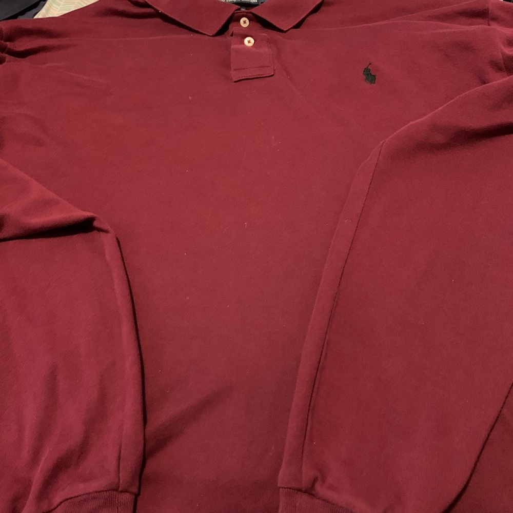 Long sleeve polo shirt 2xl
